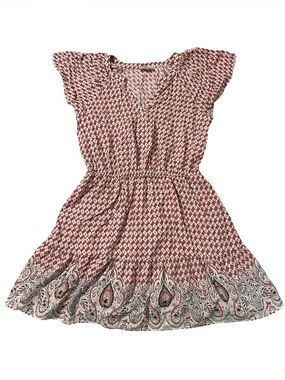 LOFT Midi Dress with Border Paisley